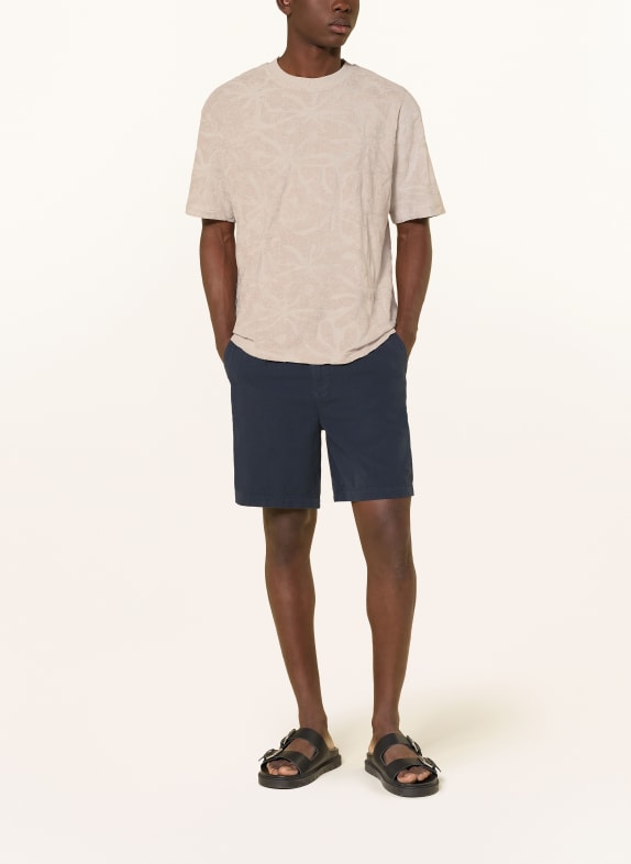 BOSS T-shirt FLOWER i frotté BEIGE