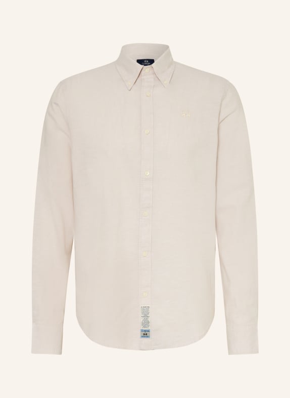 LA MARTINA Hemd Regular Fit mit Leinen BEIGE