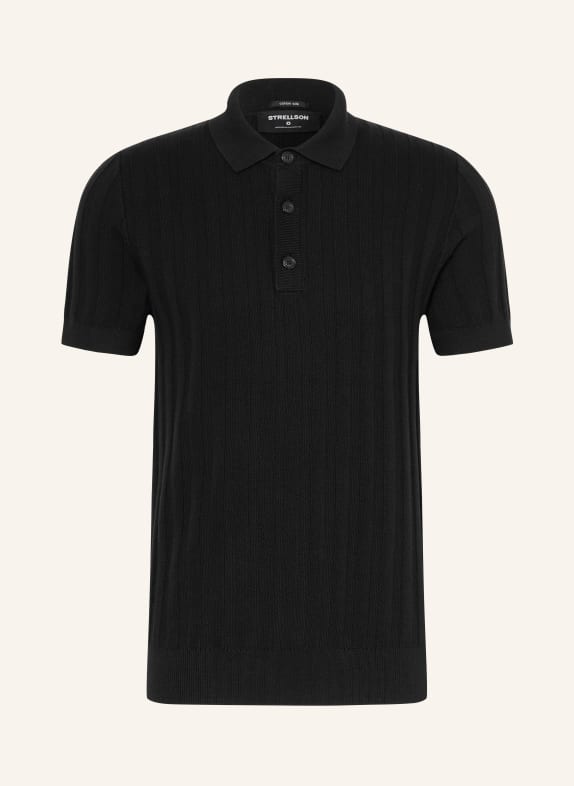 STRELLSON Polo en maille ROBAS NOIR