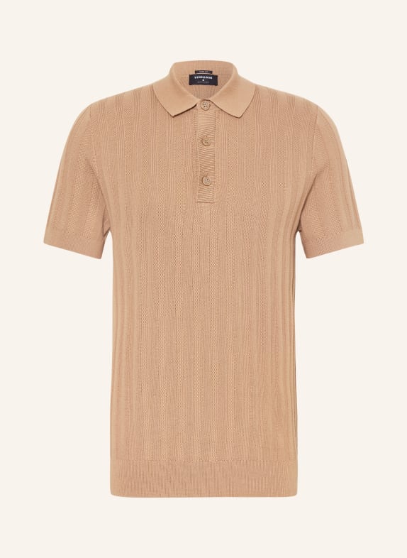 STRELLSON Polo en maille ROBAS BEIGE