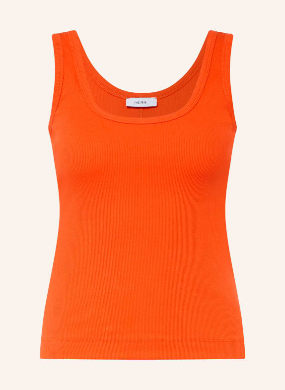 REISS Top VIOLET NEONOVĚ ORANŽOVÁ