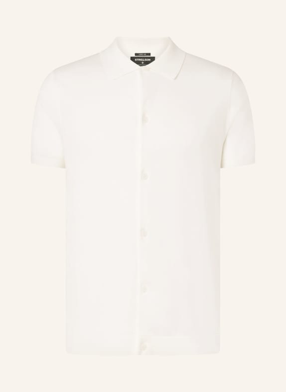 STRELLSON Strickhemd ROBAS Regular Fit WEISS