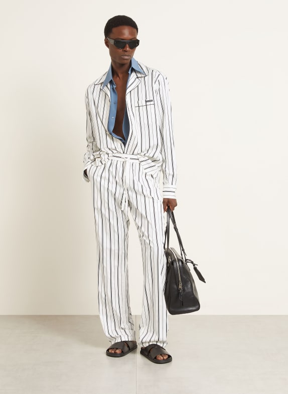 DOLCE & GABBANA Chino Regular Fit CRÈME / ZWART