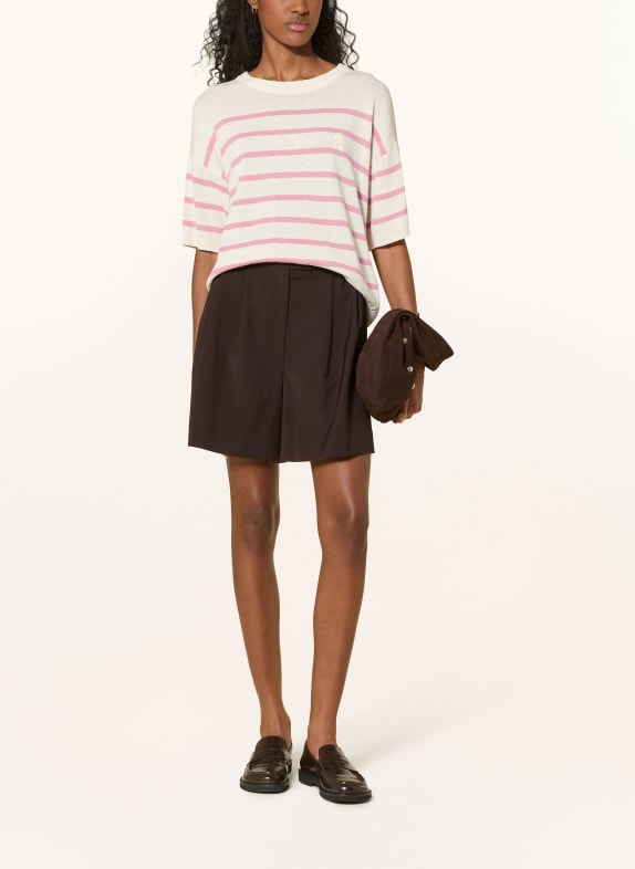 ARMEDANGELS Strickshirt mit Leinen ROSA / CREME