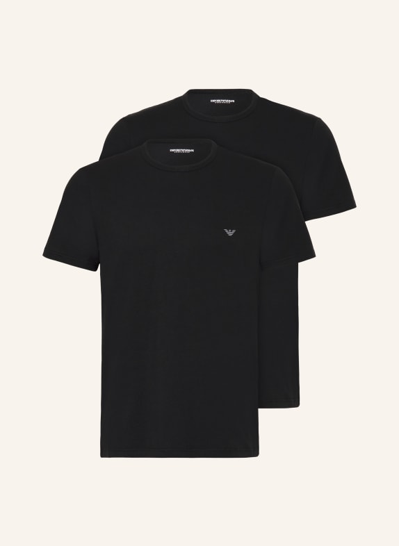 EMPORIO ARMANI 2er-Pack T-Shirts SCHWARZ