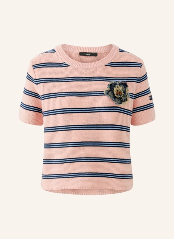 oui Strickshirt ROSÉ / HELLBLAU / DUNKELBLAU