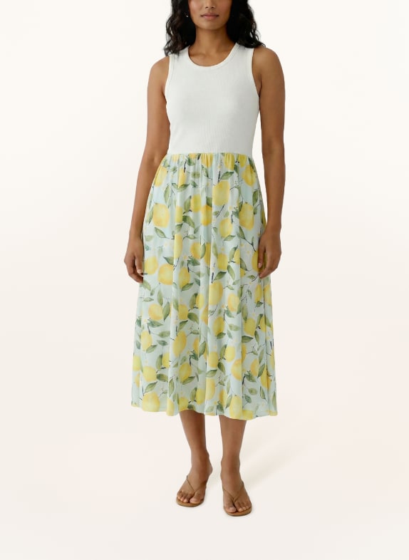 oui Kleid WEISS / GELB / GRÜN