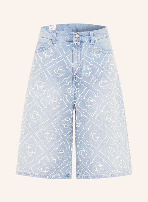 Casablanca Jeansshorts met sieradenparels PEARL MONOGRAM