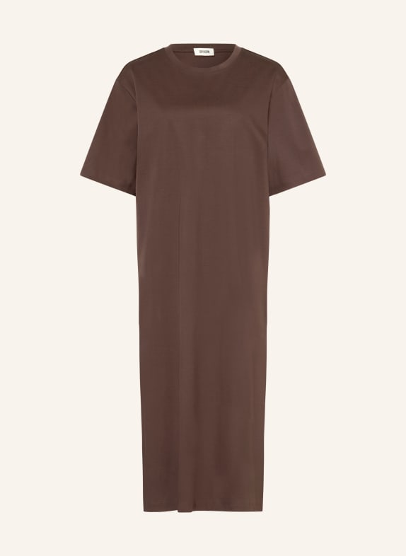 DRYKORN CALANYA jersey dress DARK BROWN