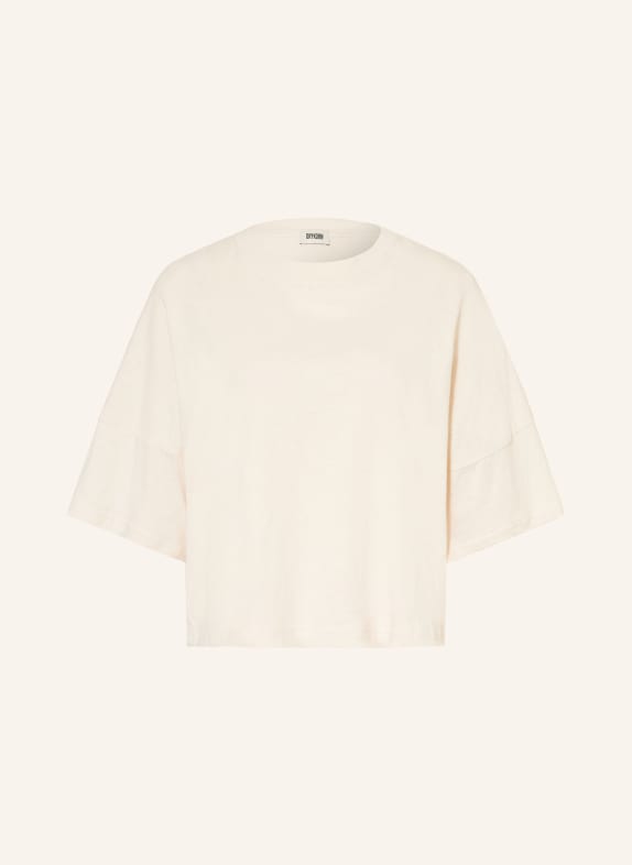 DRYKORN T-shirt FIONNA med hør ECRU
