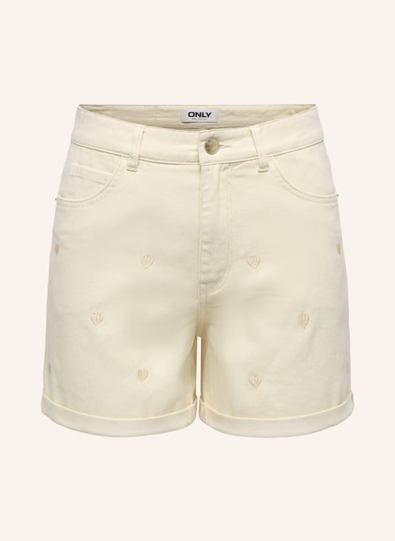 ONLY Jeansshorts ECRU