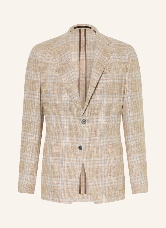 windsor. Sakko GIORNO Shaped Fit BEIGE / HELLBLAU / WEISS
