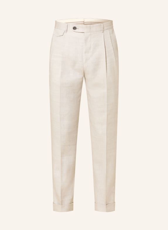 windsor. Pantalon de costume SAPO Slim Fit en lin 260 Medium Beige 260