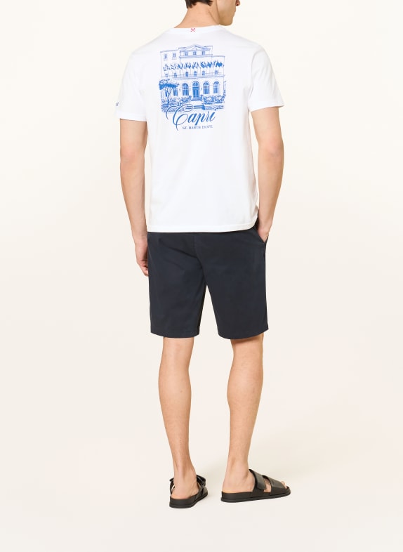 MC2 SAINT BARTH T-shirt PORTLAND WIT / BLAUW