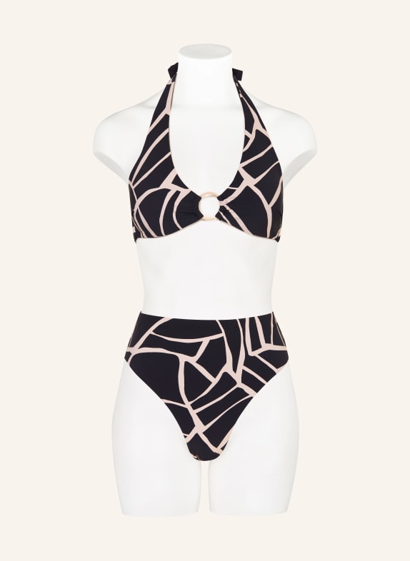 JETS Australia Halsband-bikinitop BONITA ZWART / CRÈME
