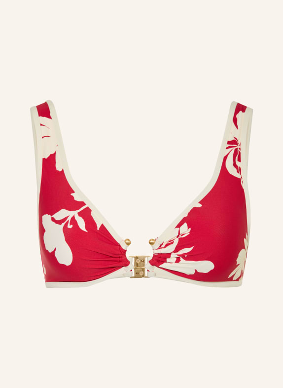SEAFOLLY Bralette-Bikini-Top MAYFLOWER ROT / CREME