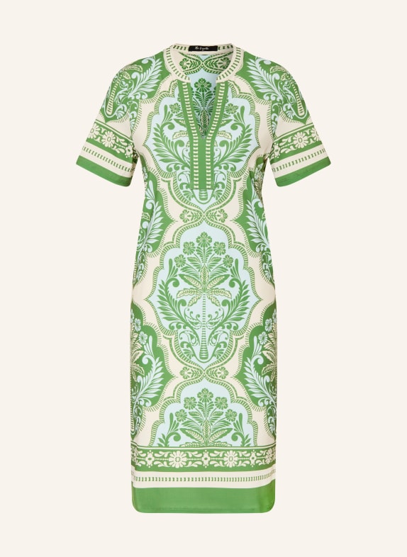Miss Lagotte dress CREAM / GREEN / LIGHT BLUE
