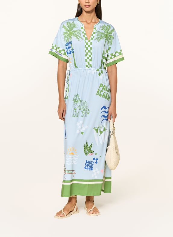 Miss Lagotte Dress LIGHT BLUE / GREEN