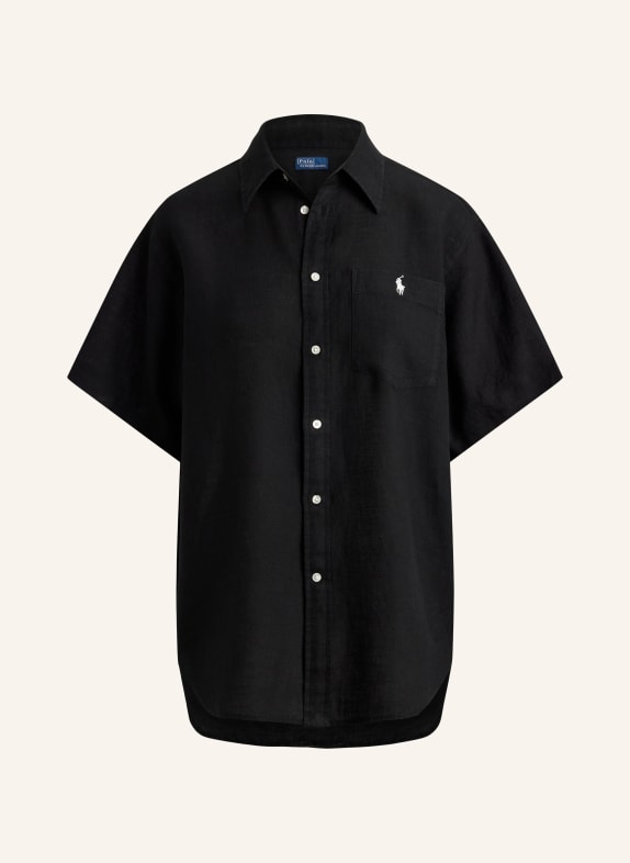 POLO RALPH LAUREN Hemdbluse aus Leinen SCHWARZ