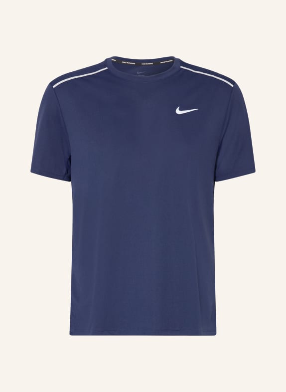 Nike Běžecké tričko MILER TMAVĚ MODRÁ