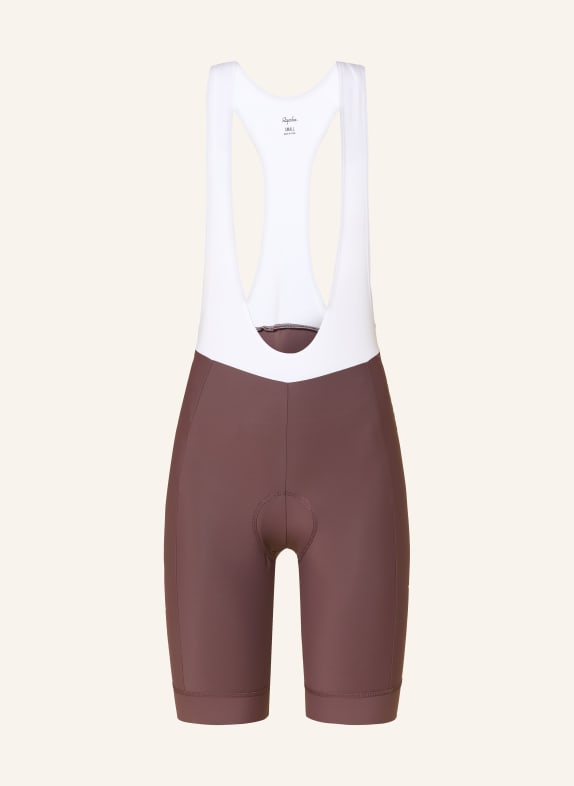 Rapha Cyklistické kalhoty CORE s ramínky a polstrovaným sedlem FIALOVÁ / BÍLÁ