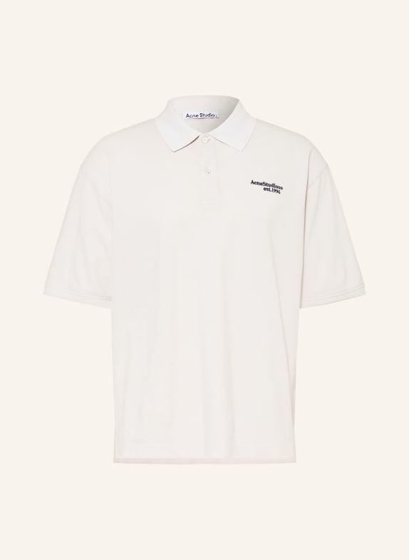 Acne Studios Piqué-Poloshirt ECRU