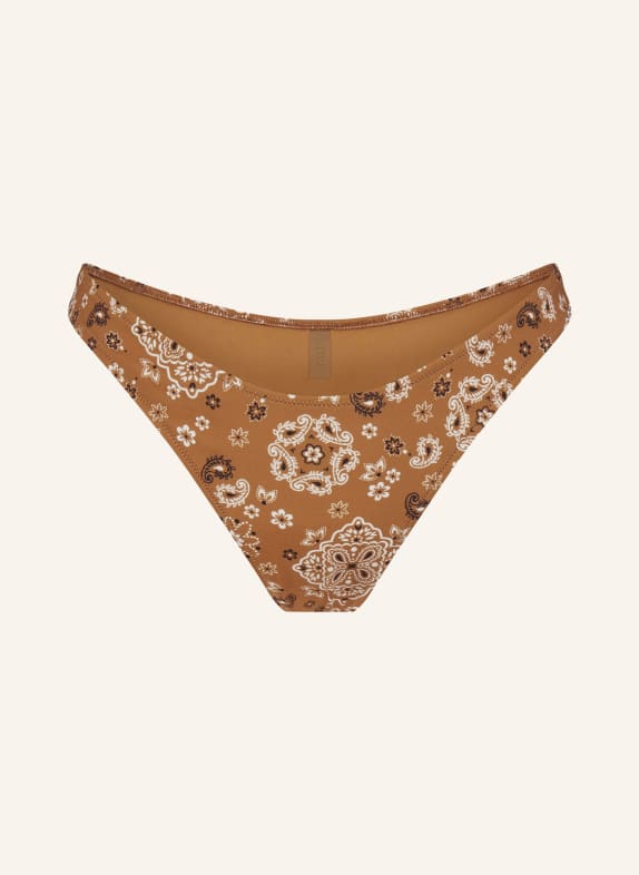 SKIMS SIGNATURE SWIM Brazilian Bikini Bottoms ALB ALMOND BANDANA
