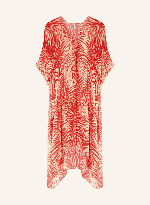 SKIMS Strandjurk SHEER COVER-UPS CZBP CARMINE ZEBRA PRINT