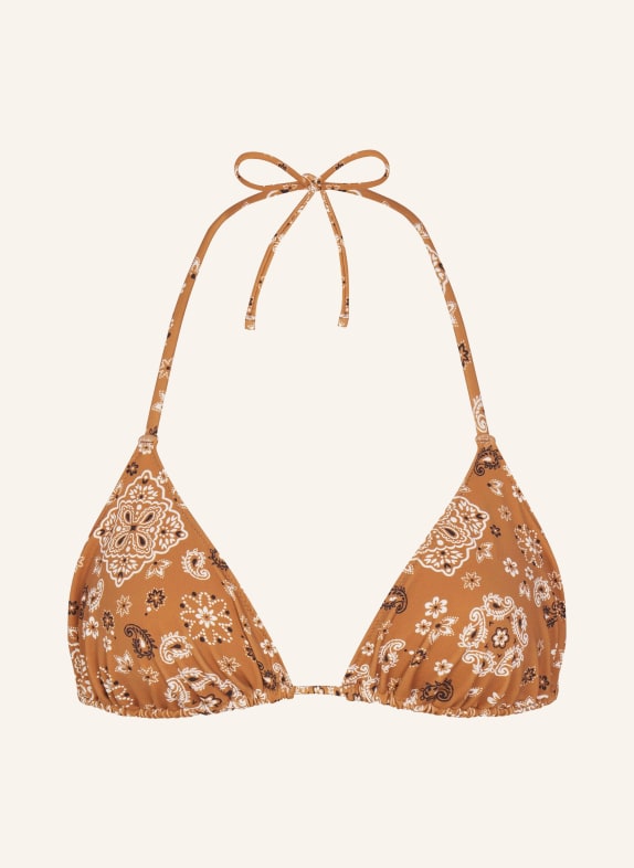 SKIMS Triangle bikini top SIGNATURE SWIM ALB ALMOND BANDANA