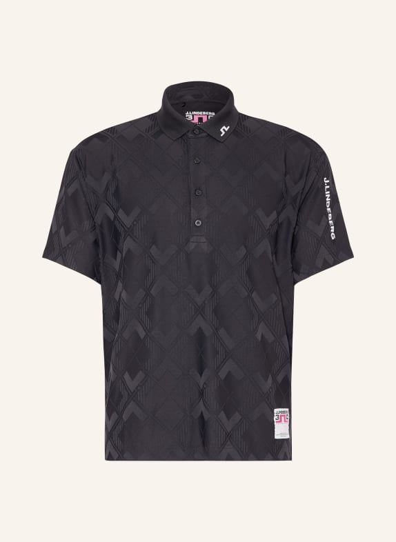 J.LINDEBERG Polo en jersey NOIR / BLANC