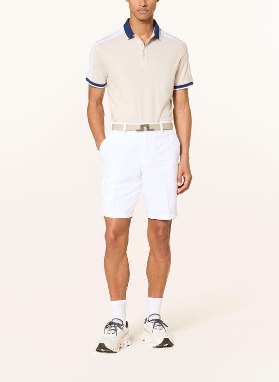 J.LINDEBERG Piqué-poloshirt BEIGE / BLAUW / WIT