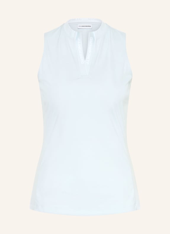 J.LINDEBERG Tanktop LICHTBLAUW / WIT