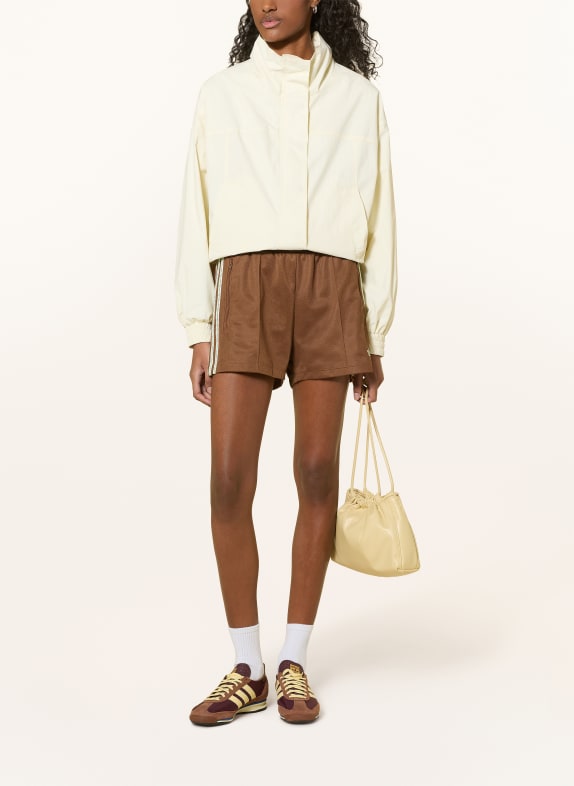 adidas Originals Shorts SUMMER GLOW med galonstriber BRUN / LYSEGRØN / HVID