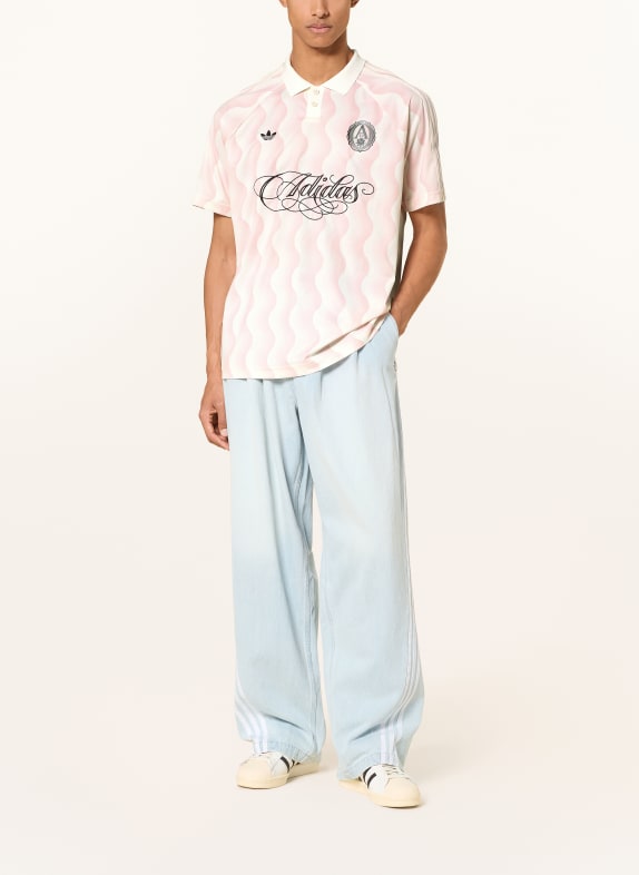 adidas Originals Jersey-poloshirt ROZE / MARRON FONCÉ / CRÈME