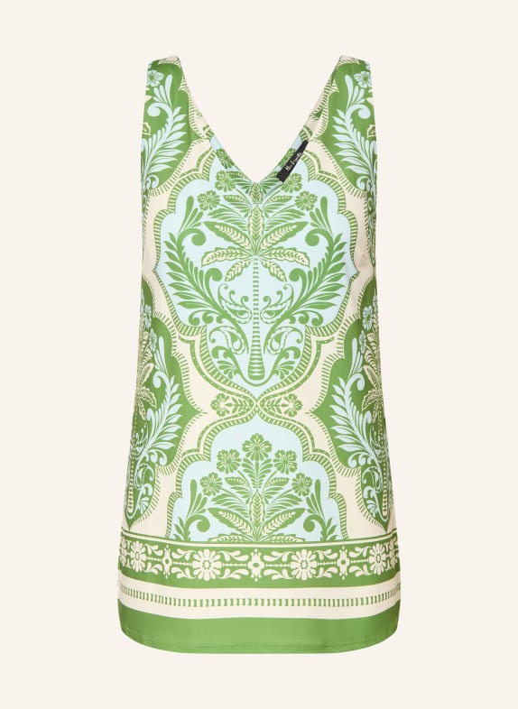 Miss Lagotte Top GRÜN / CREME / HELLBLAU