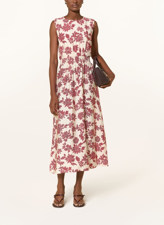 MSCH COPENHAGEN Jurk MSCHVILDANA DONKERROOD / BEIGE