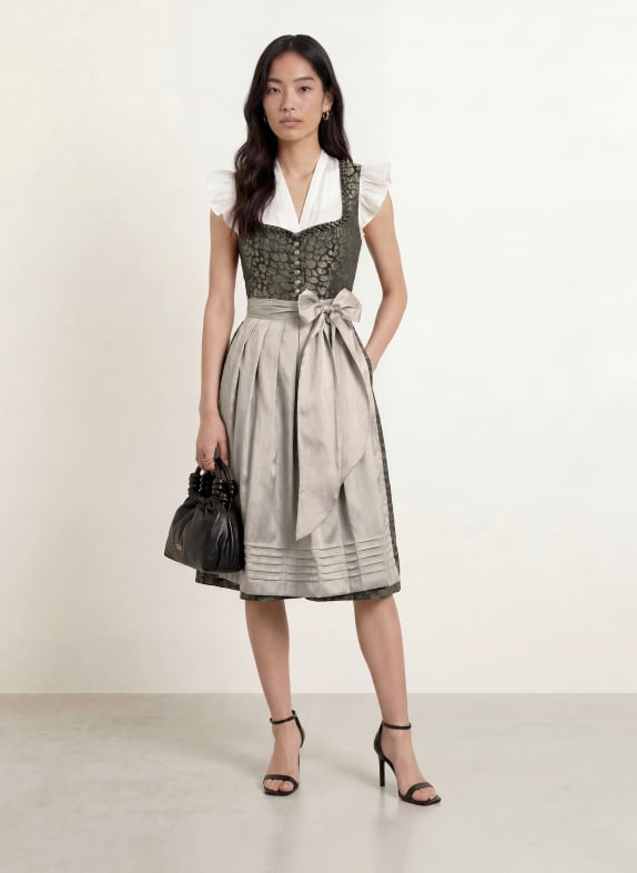 KRÜGER Dirndl DONKERGRIJS / ZILVER / GRIJS