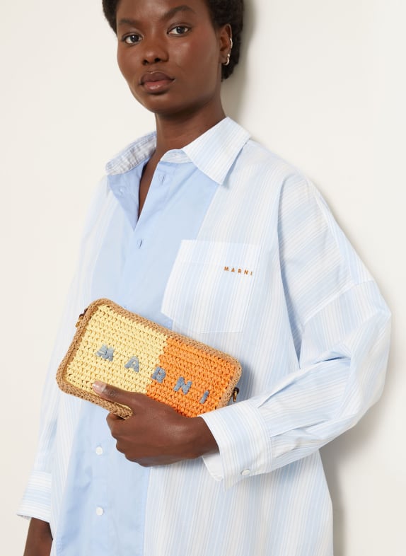 MARNI schoudertas ORANJE / BEIGE / LICHTGEEL