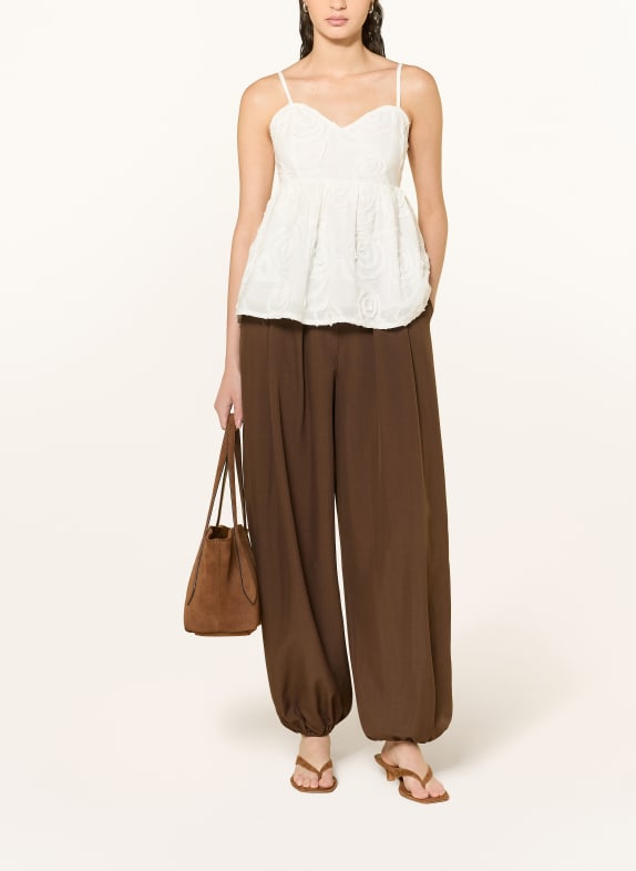 ICHI Broek IHFAVA MARRON FONCÉ