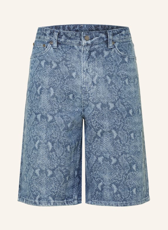 DAILY PAPER SNAKE LASER denim shorts BLUE