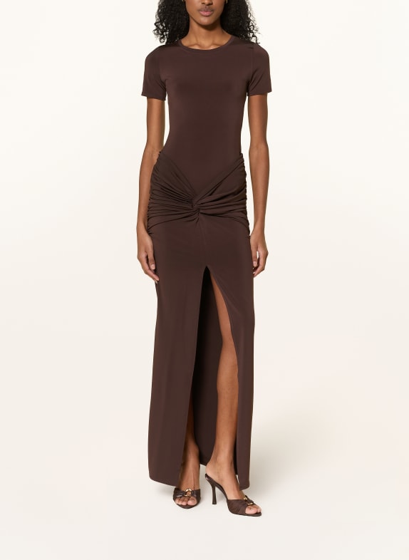 LeGer Studio GISA Set: Bodysuit and Skirt DARK BROWN