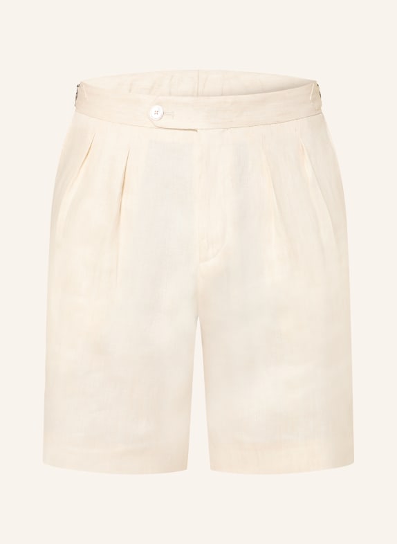 BOSS Leinenshorts PERIN Tapered Fit BEIGE