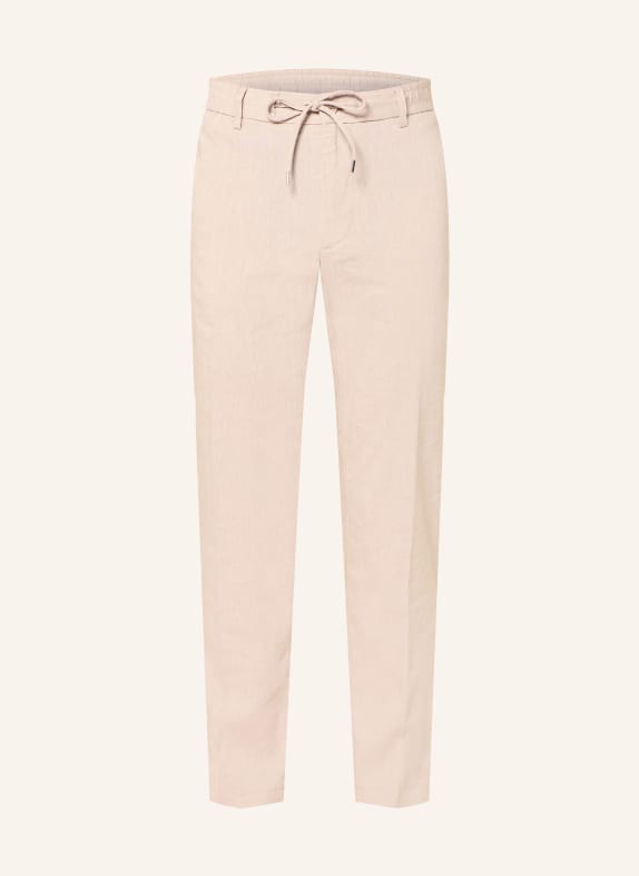 BOSS Hose KANE Extra Slim Fit mit Leinen BEIGE