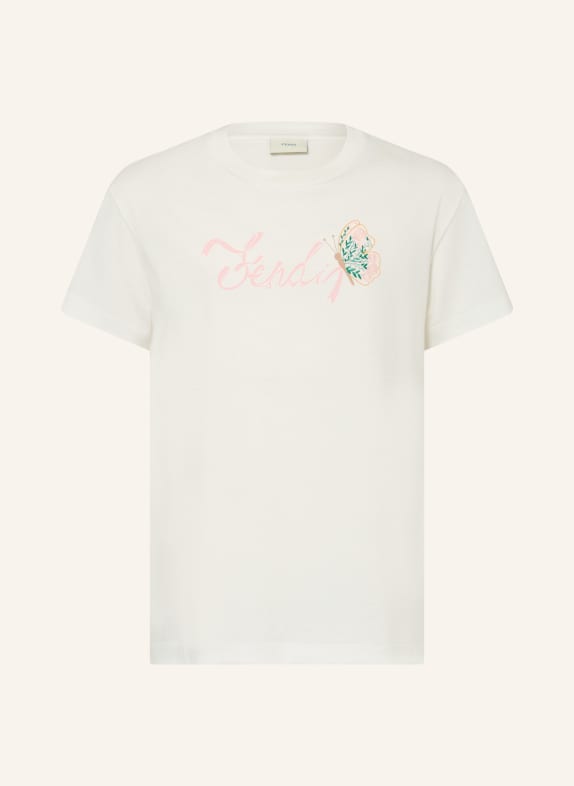 FENDI T-shirt TINTO WHITE / PINK / GREEN