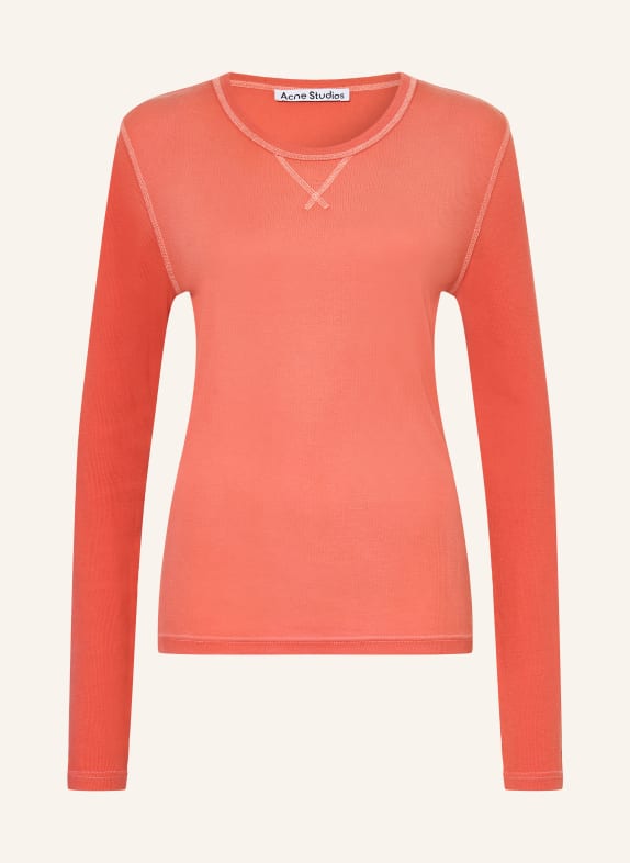 Acne Studios Bluză cu mâneci lungi ROȘU DESCHIS / ALB