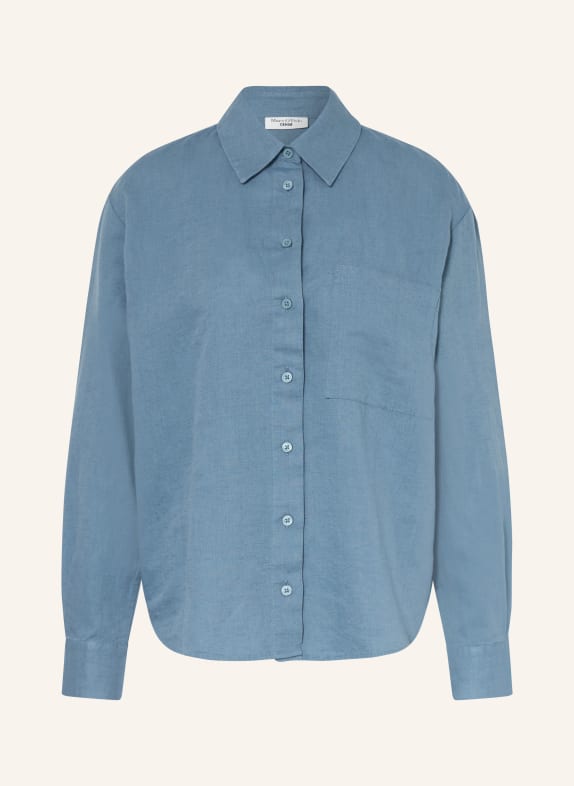 Marc O'Polo DENIM Hemdbluse mit Leinen BLAU