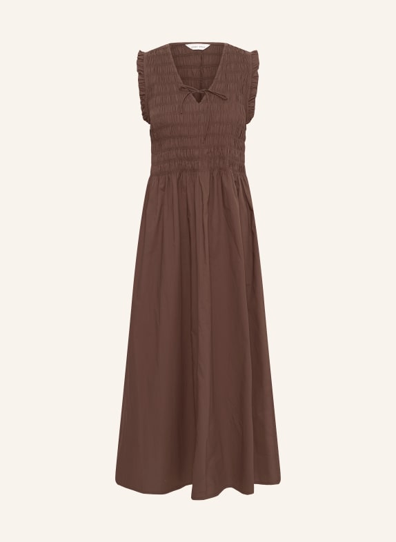 Part Two Kleid BORGNETTEPW mit Rüschen DUNKELBRAUN