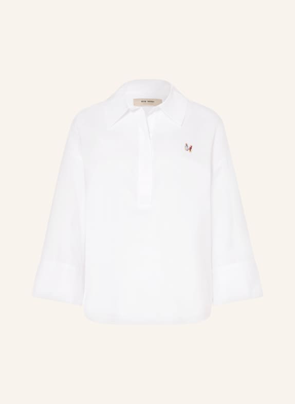 MOS MOSH MMBRITZE blouse shirt with 3/4 sleeves WHITE