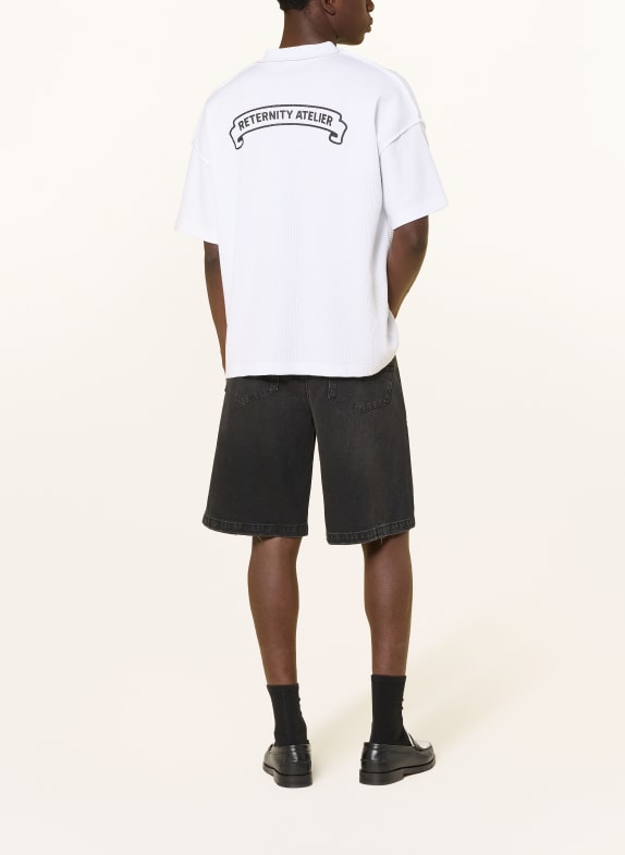 RETERNITY T-shirt BAND OF PROCESS WIT / ZWART