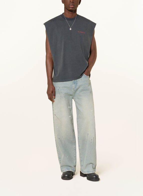 RETERNITY Jeans met baggy pasvorm en studs LIGHT BLUE